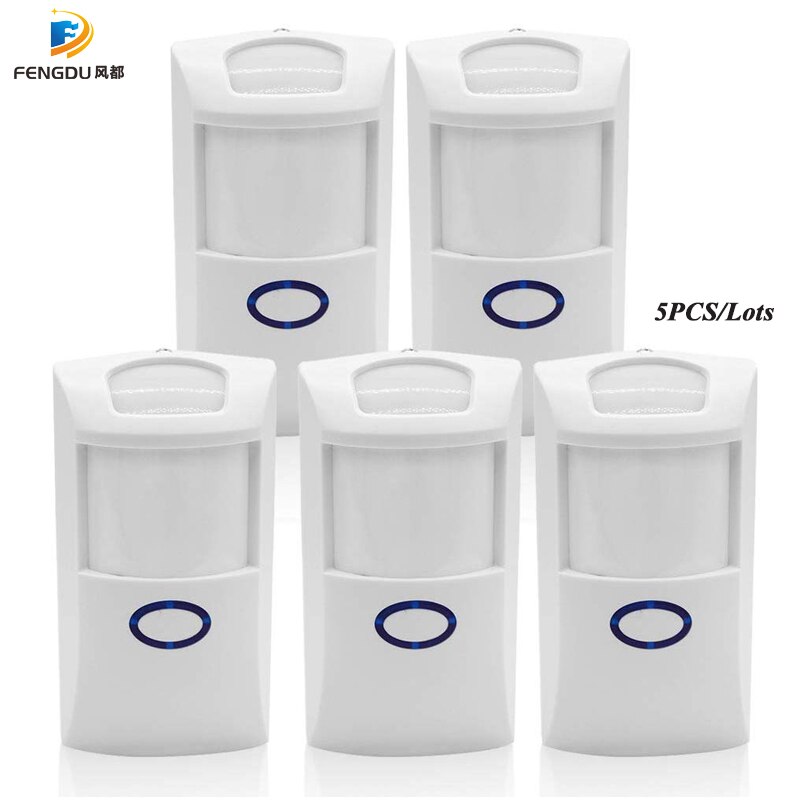 Auto PIR Sensor Dual Infrared IR Wireless Motion Detector 433Mhz RF Sensor Smart Home Automation safety Alarm System: 5PCS