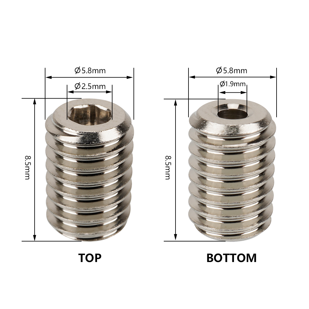 V6 Volcano Hotend Adapters For Volcano Heater Block to V6 Nozzle Hight Flow Nozzle Copper Connector 3D Printer Parts