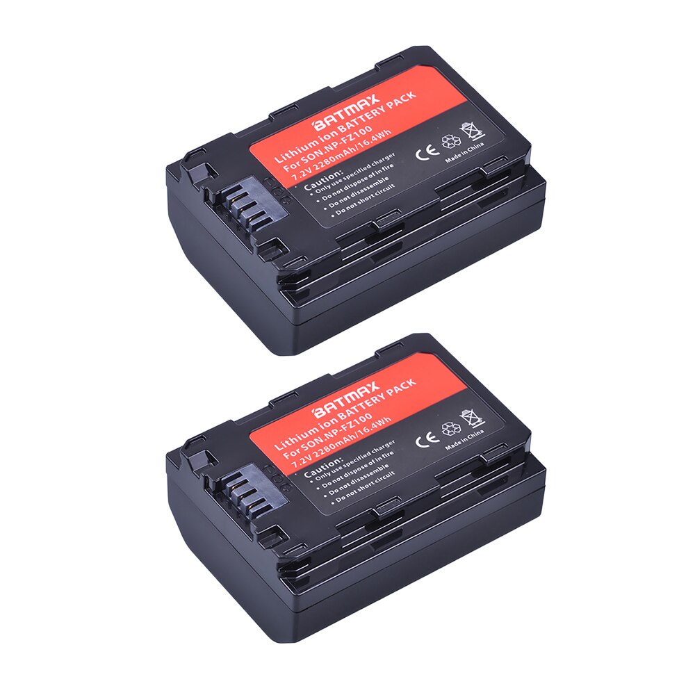 Bateria 2x2280mah para sony, carregador usb duplo com lcd e entrada usb tipo c para sony a9, a7riii, a7r3: 2Pcs