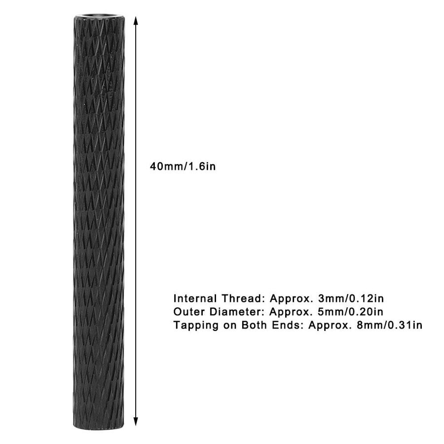 Kit helicoil inserto de acero inoxidable para herramientas de reparación de hardware 10 Uds M3x40 separador redondo de columna de aluminio perno espaciador