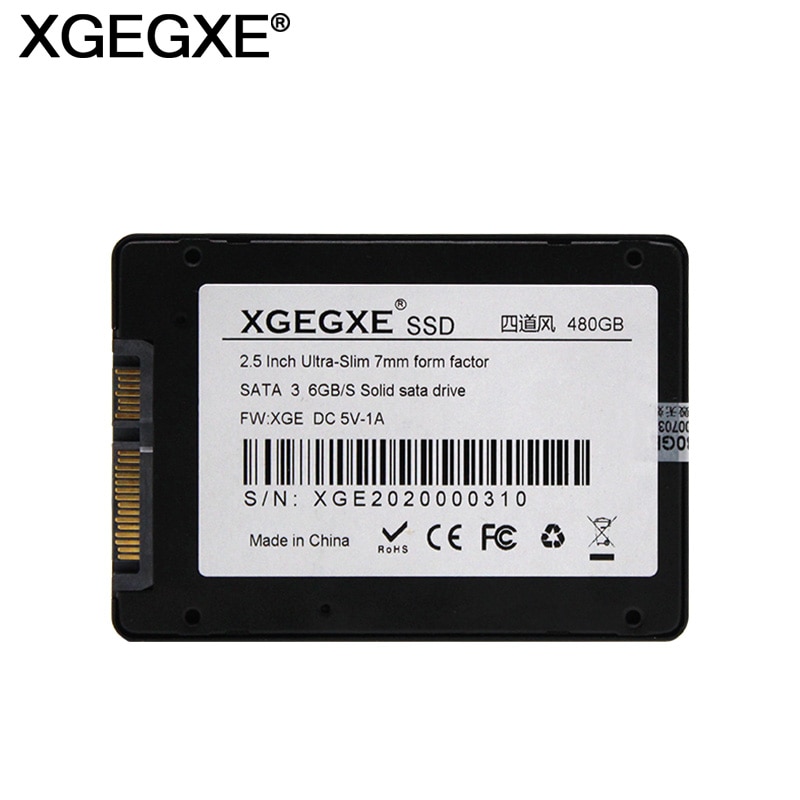 XGEGXE 480GB 240GB 120GB 60GB SSD 2.5 inch Hard Drive Solid State Drive 2.5 " Internal SSD SATA III Hard Disk for Desktop Laptop