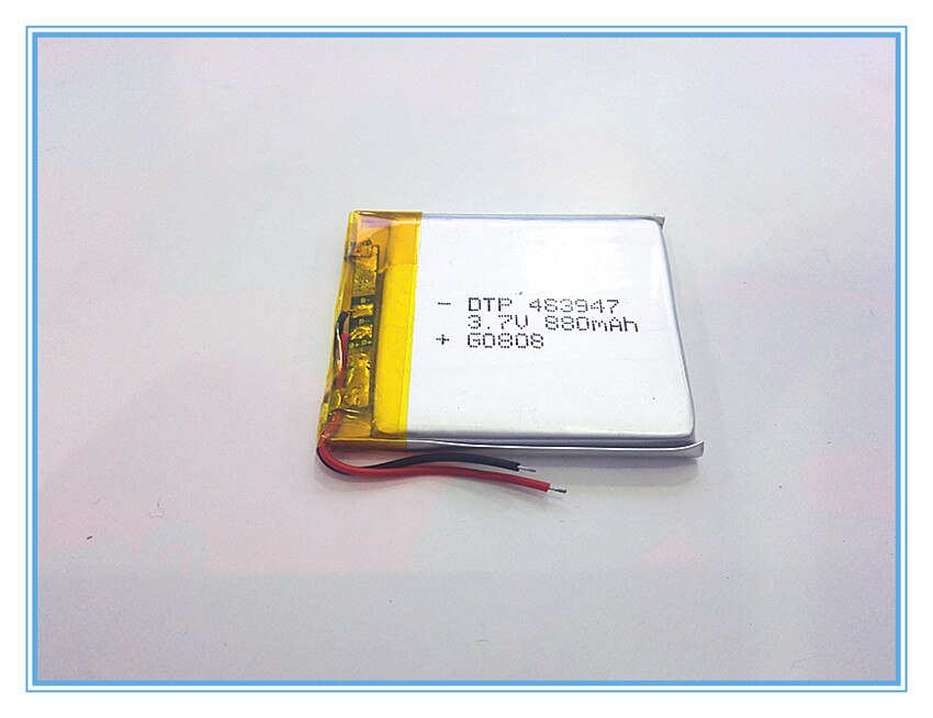 Fast 3.7V 880mah 483947 Lithium Polymer LiPo Rechargeable Battery For Mp3 MP4 MP5 DVD PAD mobile tablet pc power bank