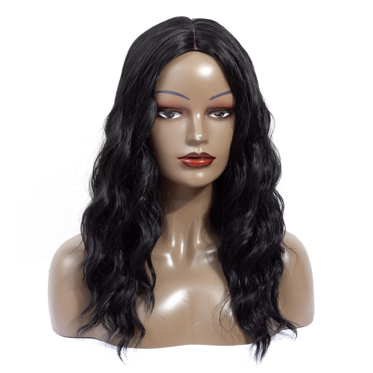 Aigemei Natürliche Wasser Welle Perücken mit Knall Hitze Beständig Faser Synthetische Perücken Für Amerika Afrika Frauen Cosplay