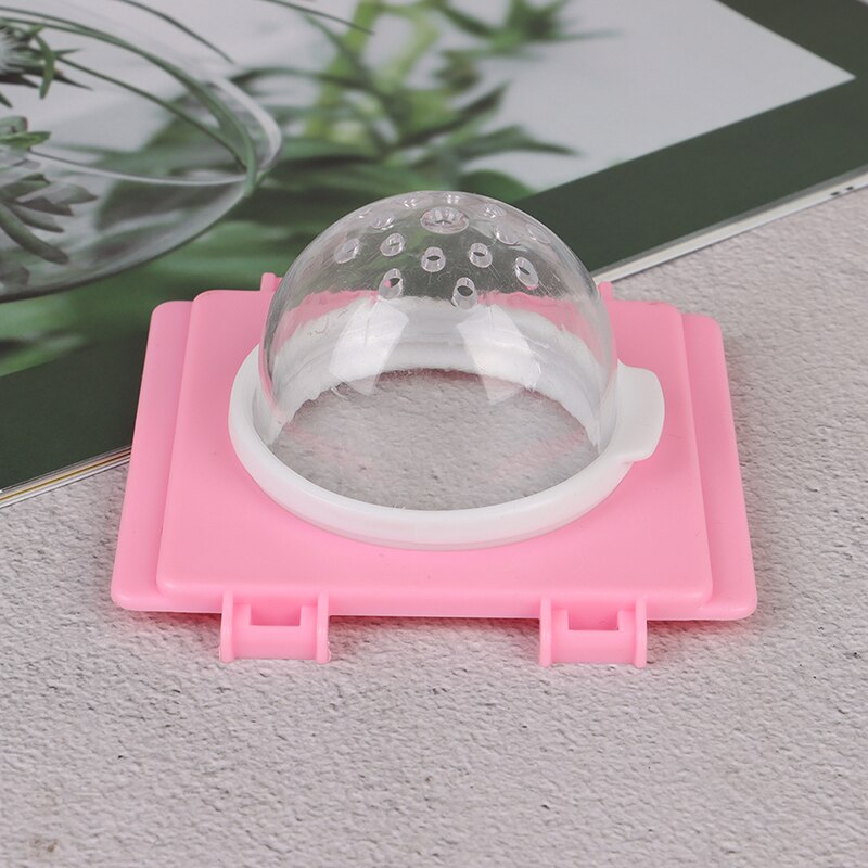 1pc hamster lekebur tunnel bur tunnel eksternt rør grensesnitt montering små kjæledyr leketøy bur tilbehør baffel: Rosa
