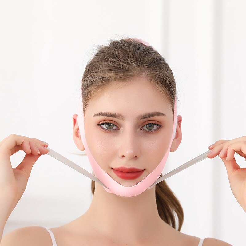 Double Chin Reducer V Line Mask Adjustable Lifting Chin Strap Breathable Ultra-thin Sleeping Face Lifting Belt Lifting Firming