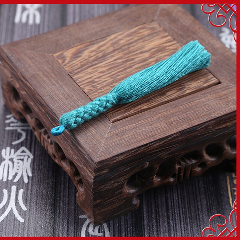 5PCS Mini Hemp Flower Tassel Jewelry Curtain Garments Decorative Accessories DIY Key Cell Phone Bag Fringe Trim Tassels Pendant