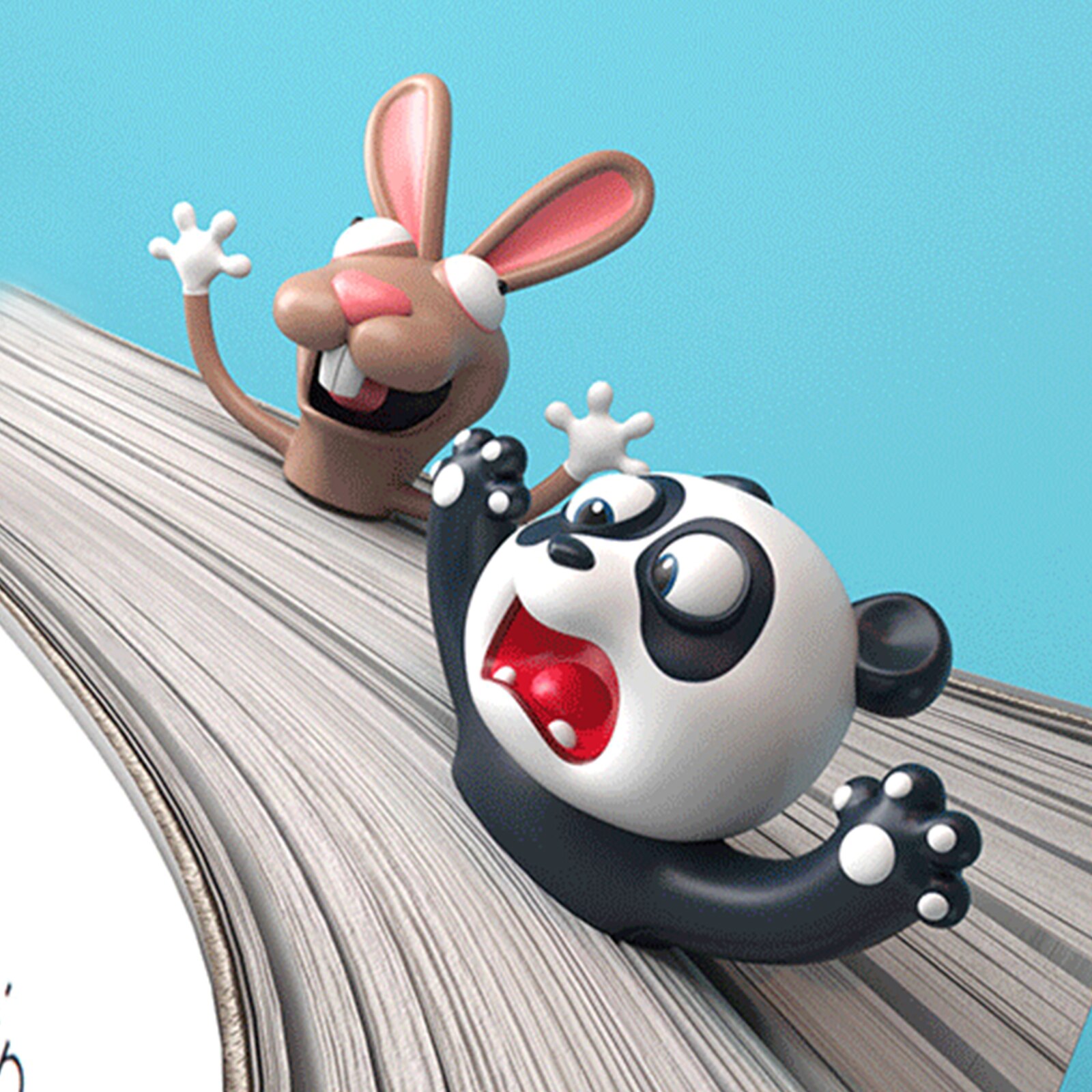 3D Stereo Cartoon Marker Animal Bookmarks Cute Cat PVC Material Funny Student School Stationery Children Bookmark