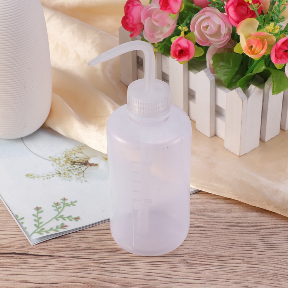 250ml Ink Empty Bottle Long Mouth Pigment Storage Container Squeeze Cap Bottles