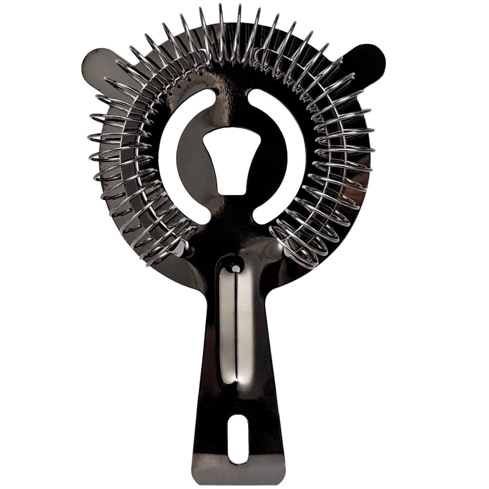 Stainless Steel Cross Cocktail Ice Filter Bar Strainer Cocktail Strainer Universal Bartender Tool Practical Cocktail Wine Home: plano Black