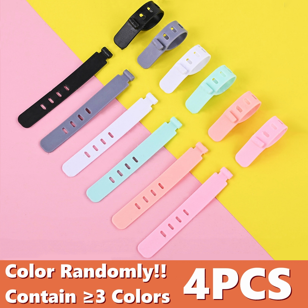 20pcs Cable Organizer Winder Earphone Clip Charger Cord Organizer Management Silicone Wire Holder Cord Fixer Holder Cable Belt: Beige