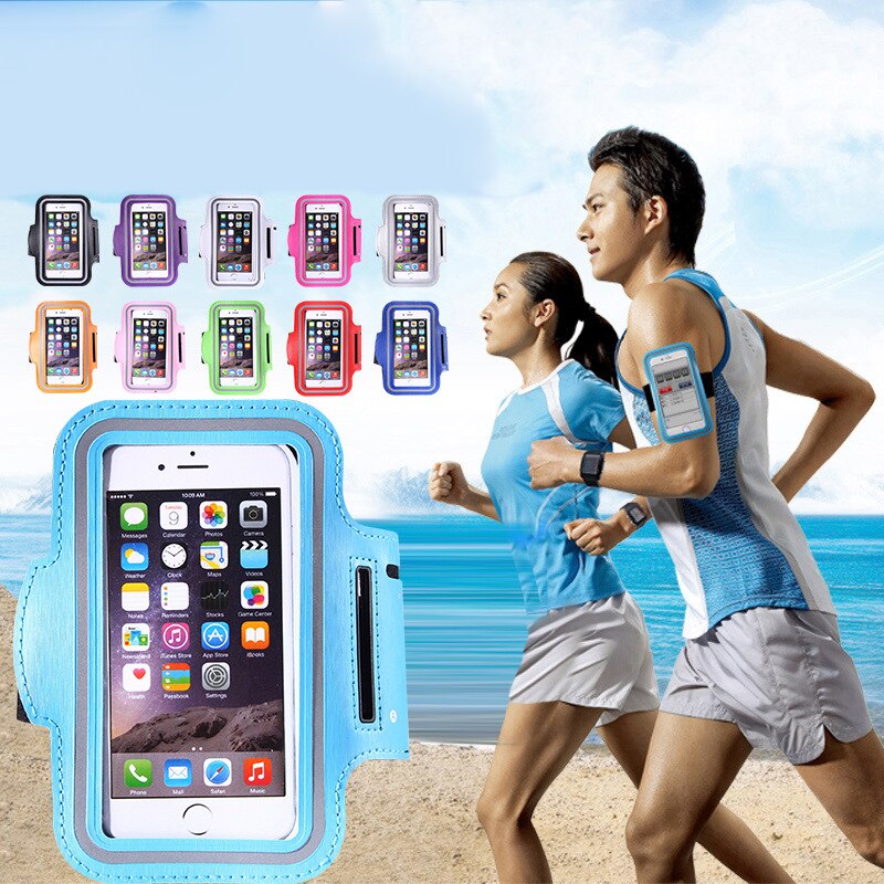 Sport Arm Band Case 4-5 Inch Telefoon Mode Houder Voor Vrouwen Mannen Op Hand Smartphone Handtassen Sling Running gym Arm Band Fitness