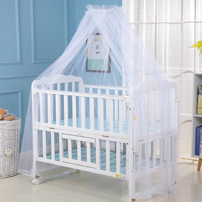 6 Colors 160*450CM Baby Girls Boys Mesh Bed Room Mosquito Nets Dome Curtain Decoration Net Toddler Crib Cot Canopy Anti Mosquito