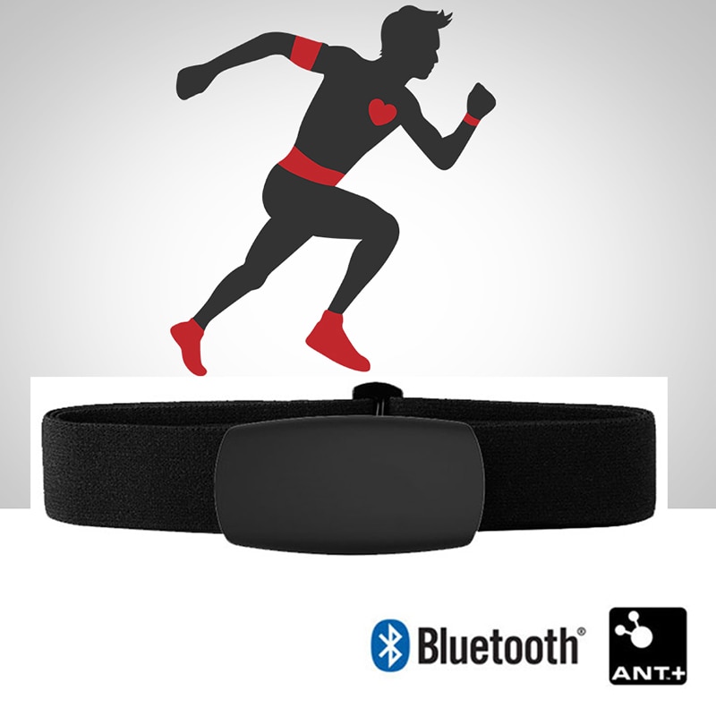 Ant Bluetooth 4.0 LE Draadloze Sport Hartslagmeter Smart Sensor Borstband voor ios iPhone Polar Gamin Wahoo Fitness fitcare