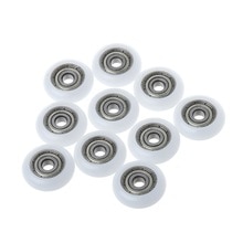 10 kpl/sarja 5 x 23 x 7.3mm nylon muovia hiiliteräslaakerit taljapyörät upotettu ura