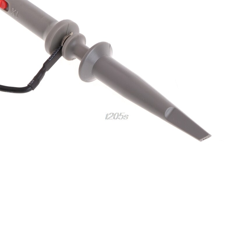 1 ensemble 1X 10X P6100 100MHz haute précision Oscilloscope sonde Alligator pince d'essai avec taux d'atténuation réglable Q02 directe