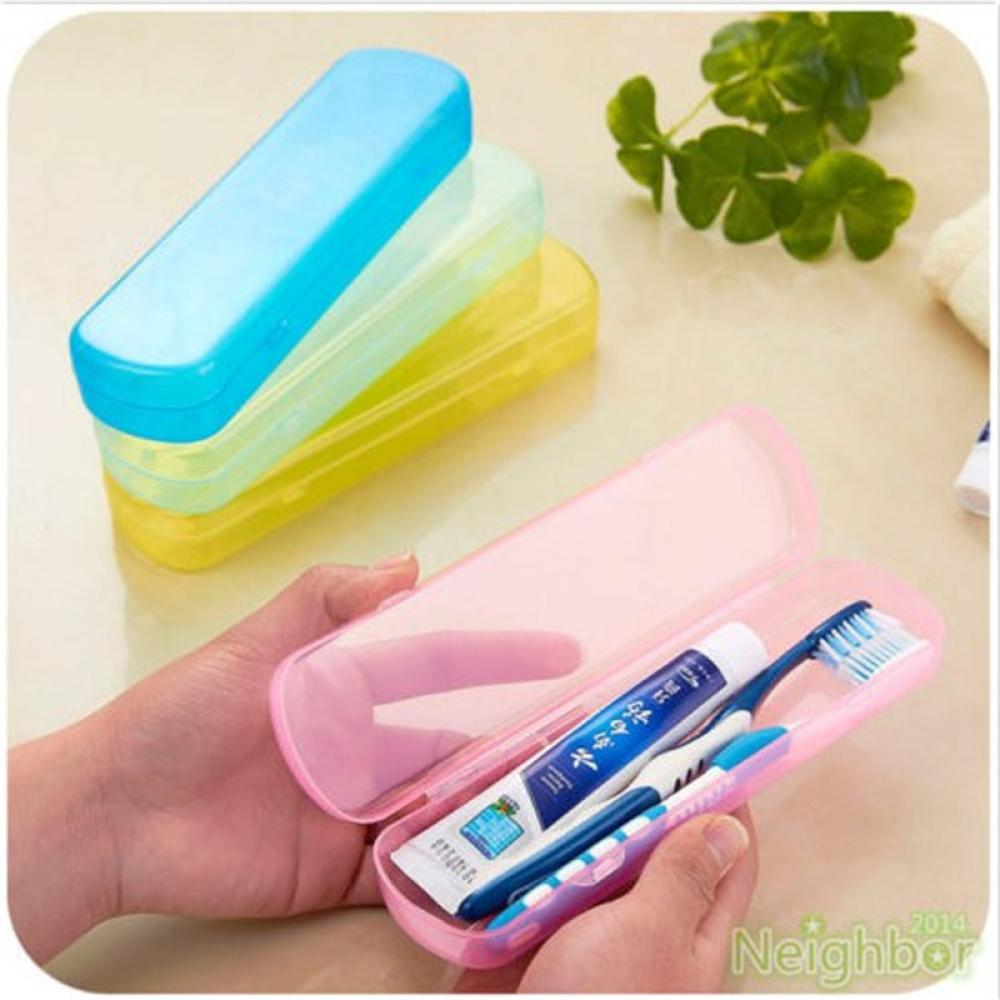 Caja de almacenamiento de cepillos de dientes portátil, 1 Uds., caja de cepillo de dientes para viaje y acampada, organizador de almacenamiento para baño seguro y saludable