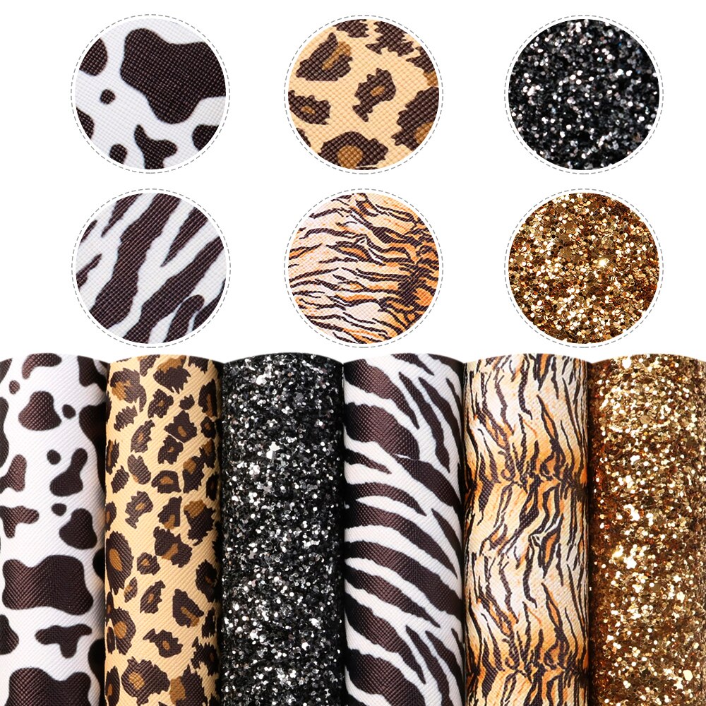 20*33cm Cartoon Faux Synthetic Leather Set Fabric For Bows Leather Crafts DIY Handmade Material Earrings,1Yc20504: 1104023001