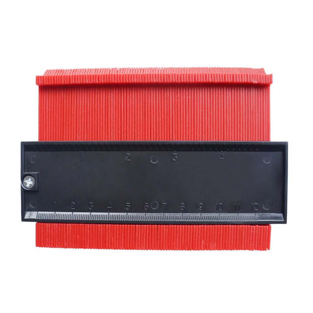 Contour Measuring Device Profiling Ruler Tough Durable High Strength Used To Shape Irregular Items Tool 1 Pcs: 5 inch red