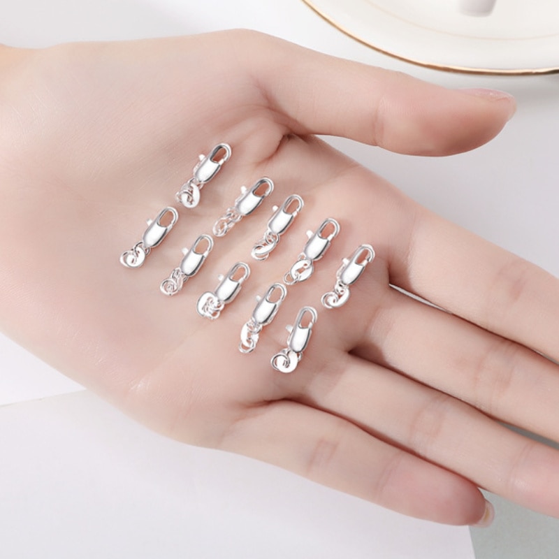 925 Sterling Silver karabińczyk Making akcesoria biżuteria Discovery naszyjnik i bransoletka Chain DIY