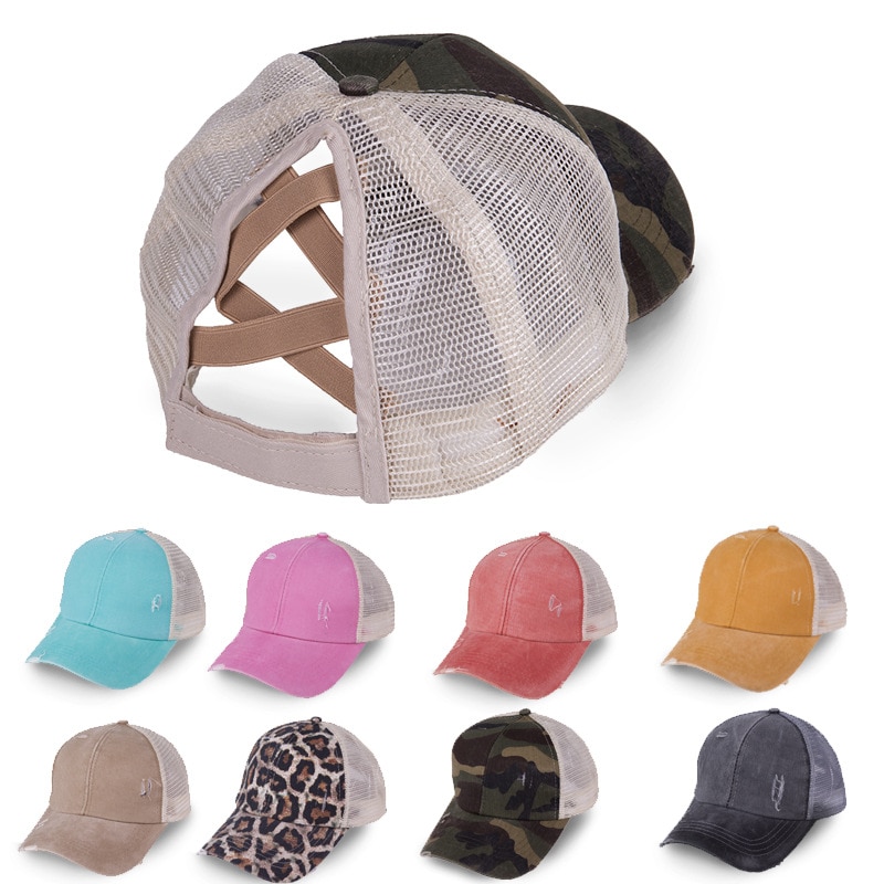 Sommer dame mesh hestehale baseball kasketter snapback kasketter til kvindelig sport hat dame ben casquette gorro