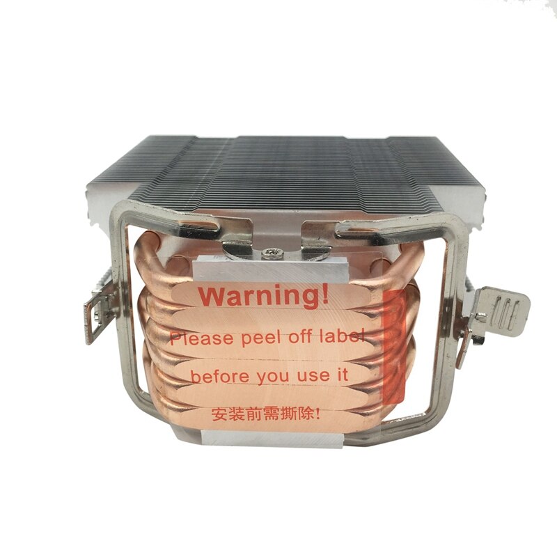 Refroidisseur de processeur sans ventilateur 12Cm ventilateur 6 radiateurs en cuivre radiateur de refroidissement sans ventilateur pour LGA 1150/1151/1155/1156/1366/775 AMD