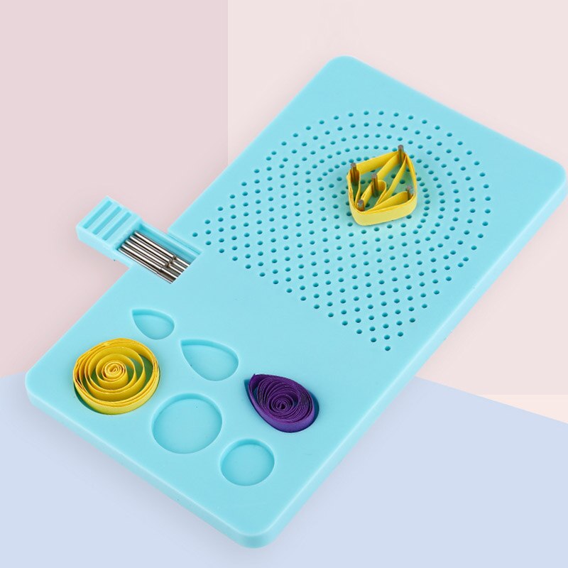 Paper Quilling Board with Pins Grid Guide for Paper Crafting Winder Roll Square DIY Crafts Tools HKS99