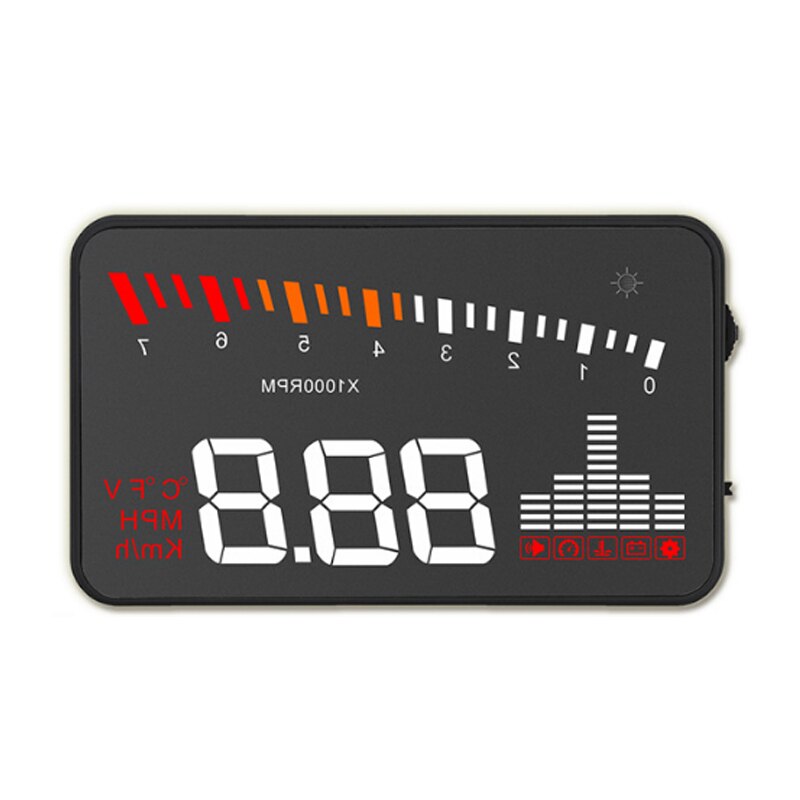 Car HUD head-up display car universal digital projector Display Scanner Speed Fuel Warning Alarm Data Diagnostic Tool