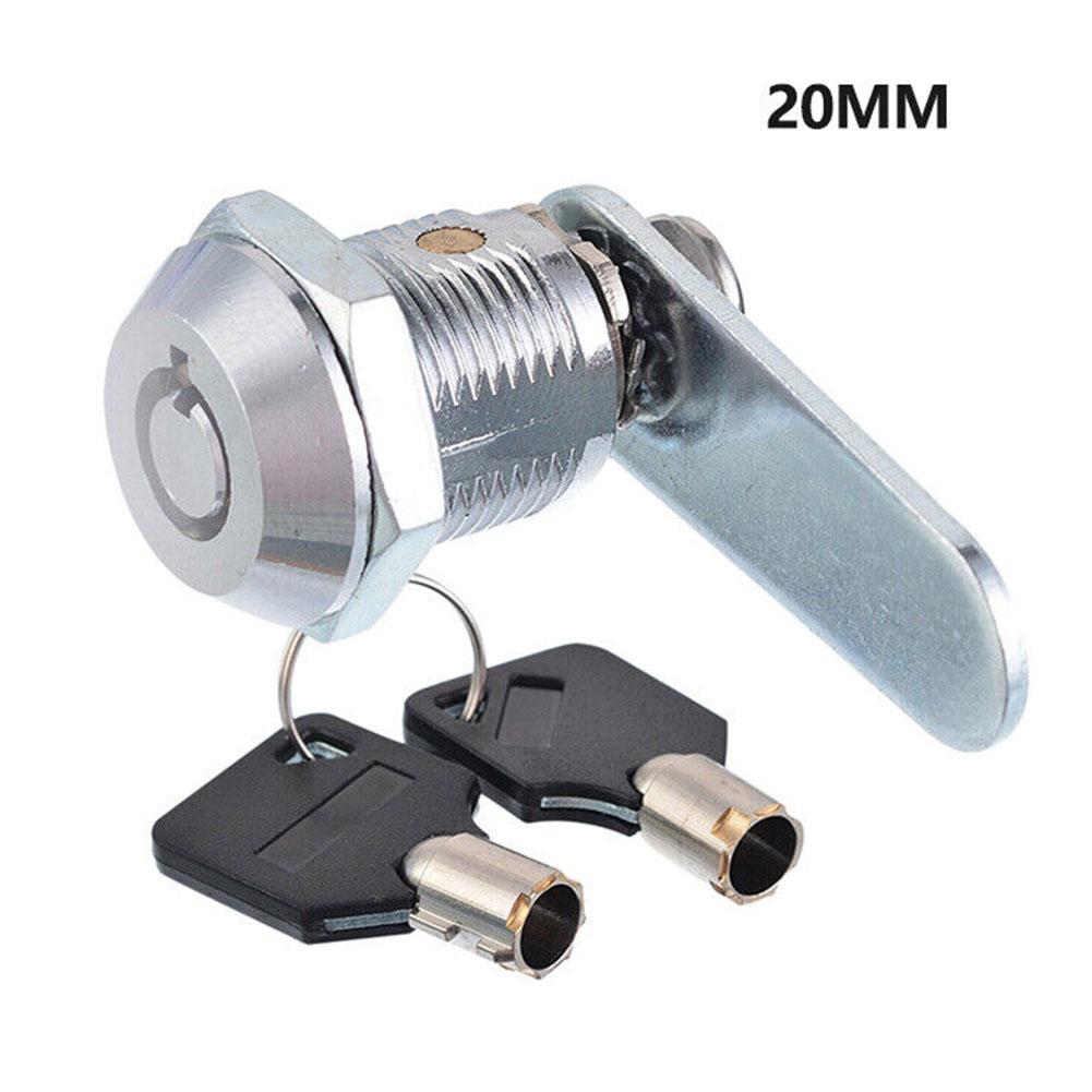 16/20/25/30mm Drawer Cabinet Locks + 2 Keys Lock Furniture Hardwares Door Cabinet Lock For Office Desk Letter Box Cam Lock Parts: Gold