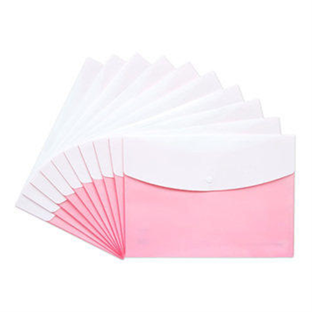 5pcs/Pack A4 Size File Folder Organ Bag A4 Organizer Paper Holder Document Folder Office School Supplies