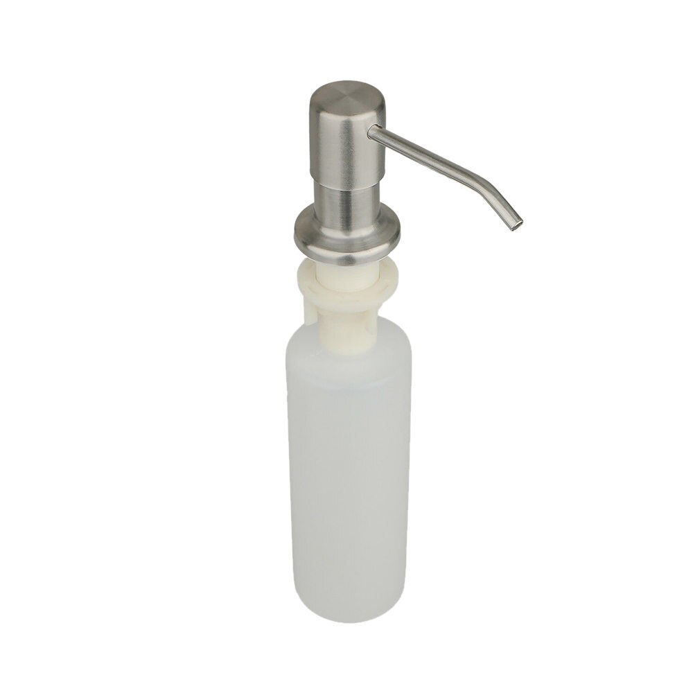 Soap Dispenser Kitchen Sink Soap Hand Liquid Pump Bottle 10.7" X 2.16" ABS+Stainless Steel Stainless Steel Soap Dispensers