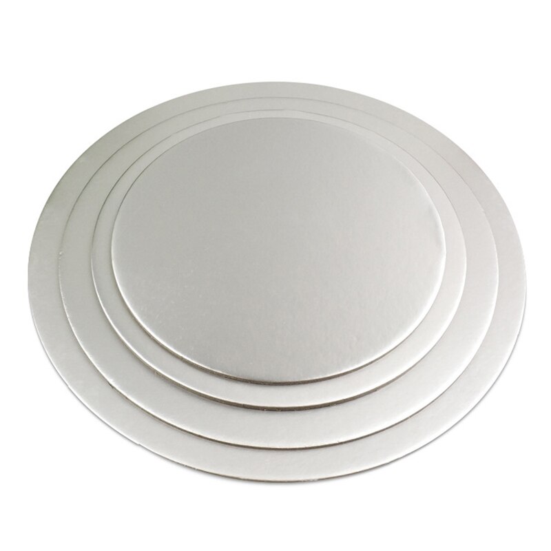 10pcs Cake Base Plate Board Round Cake Circle Cardboard Cake Drums Turntable Tiramisu, Mousse Cake, Cheesecake, Snack