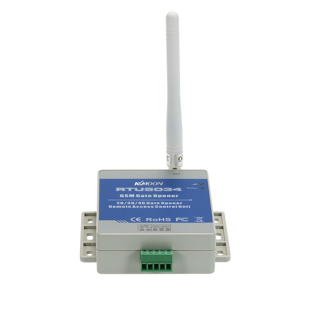 KKmoon®GSM puerta abridor remoto relé interruptor libre llamada SMS soporte de comando 850/900/1800/1900MHz