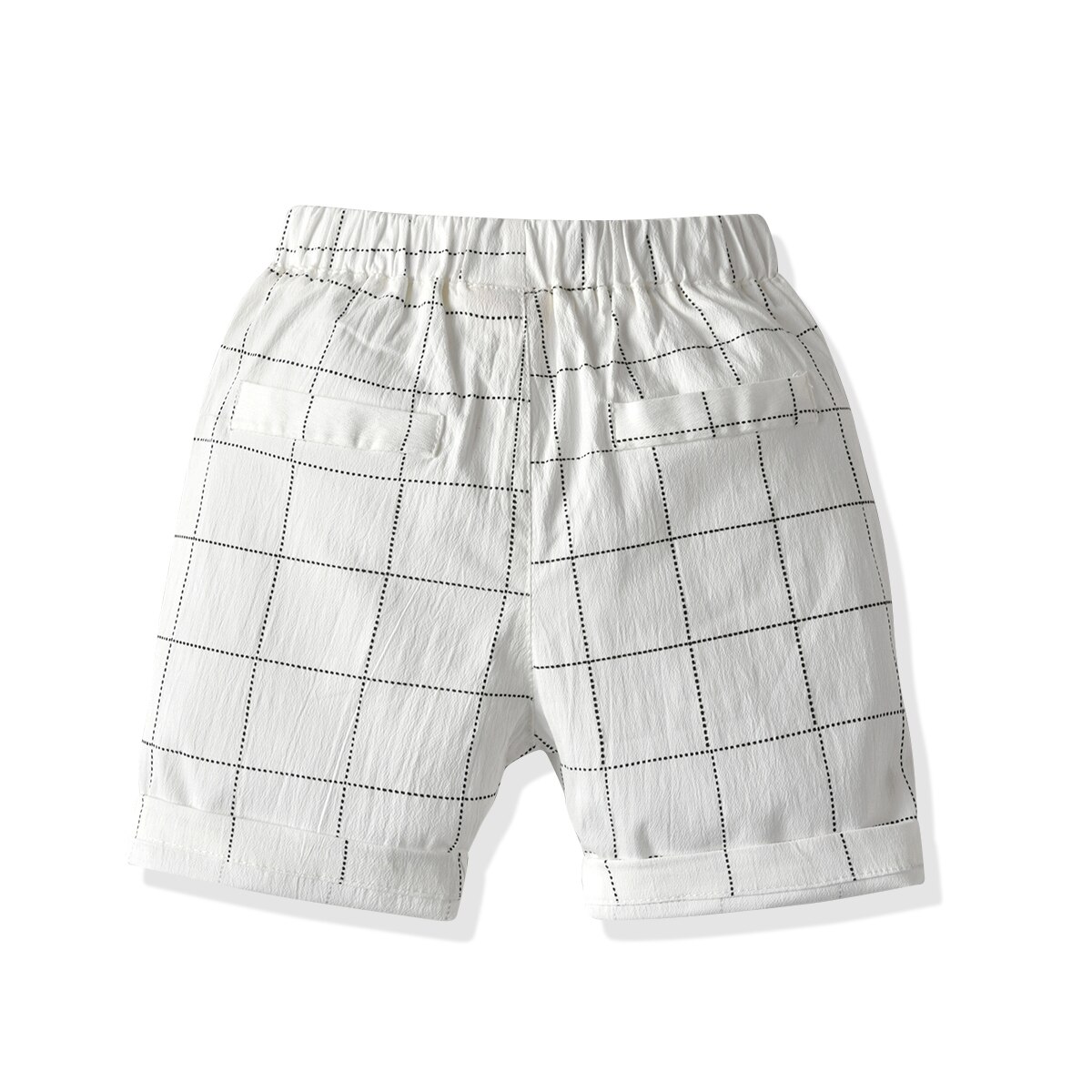 Sommer piger baby dreng bomuldsshorts elastiske afslappet gitterprint kort til børn børn shorts