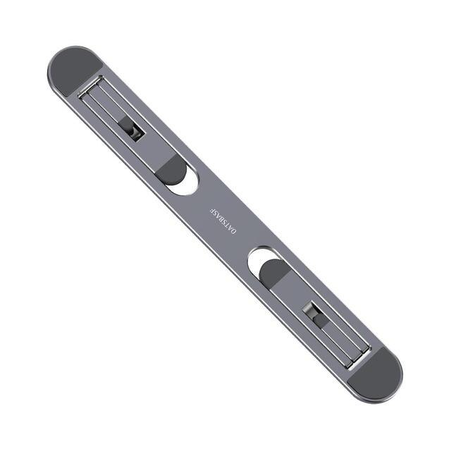 Bärbar stativ för bärbara tillbehör macbook pro stativ mini hopfällbar bärbar bärbar hållare för bärbar dator kylställ: Grå