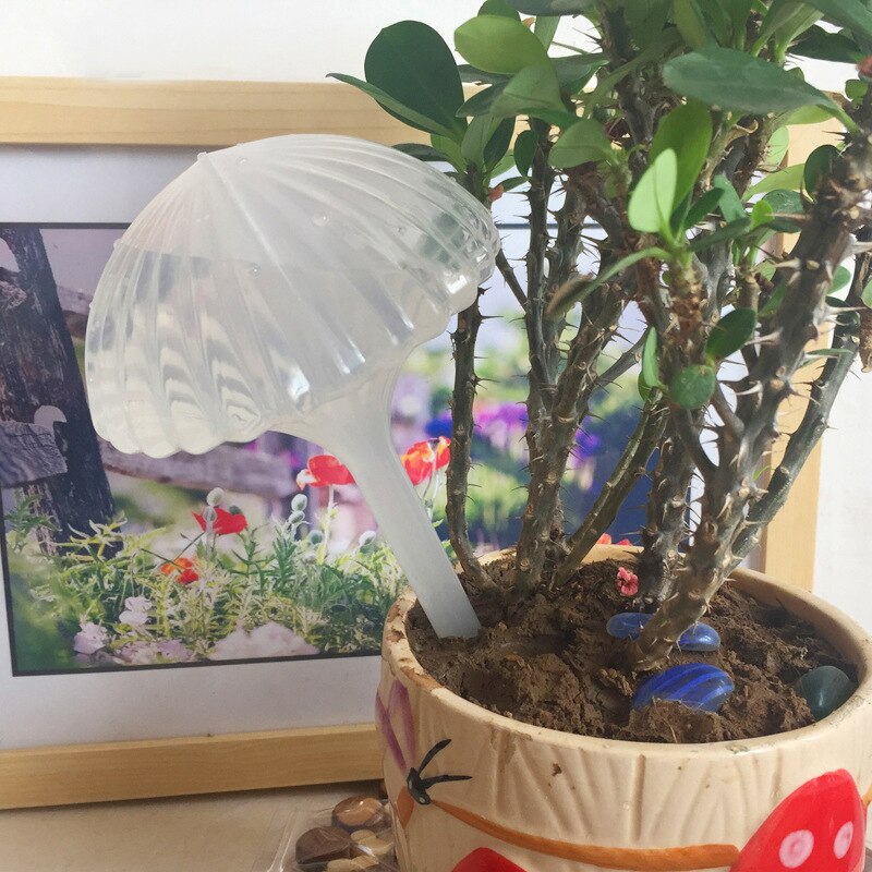 Dispositivo de riego automático de imitación de vidrio, paraguas de plástico perezoso, dispositivo de riego automático de plantas para riego de jardín
