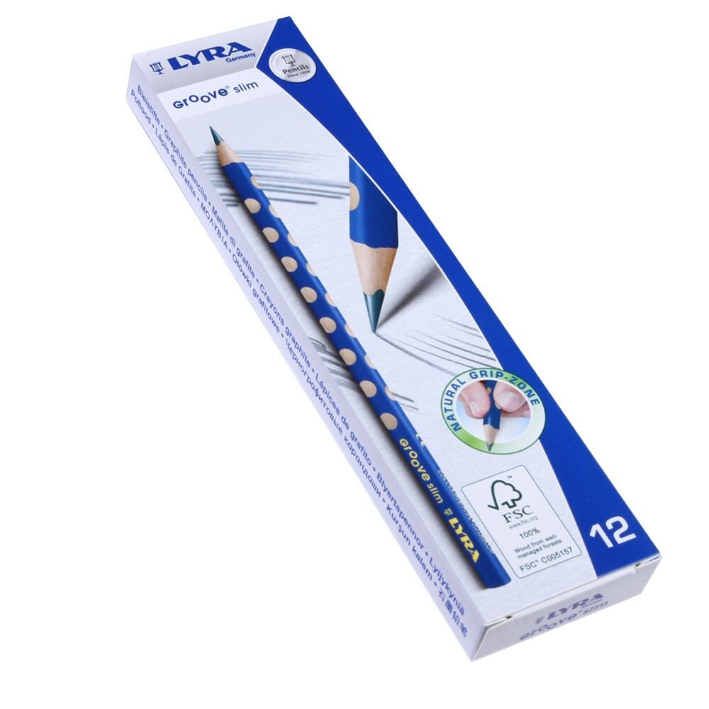12 stuks lyra groove slim potloodset voor kinderen met pen, gebarentaal, leren, hb-stift, kawaiipotloden, schoolbenodigdheden voor kinderen, potloden