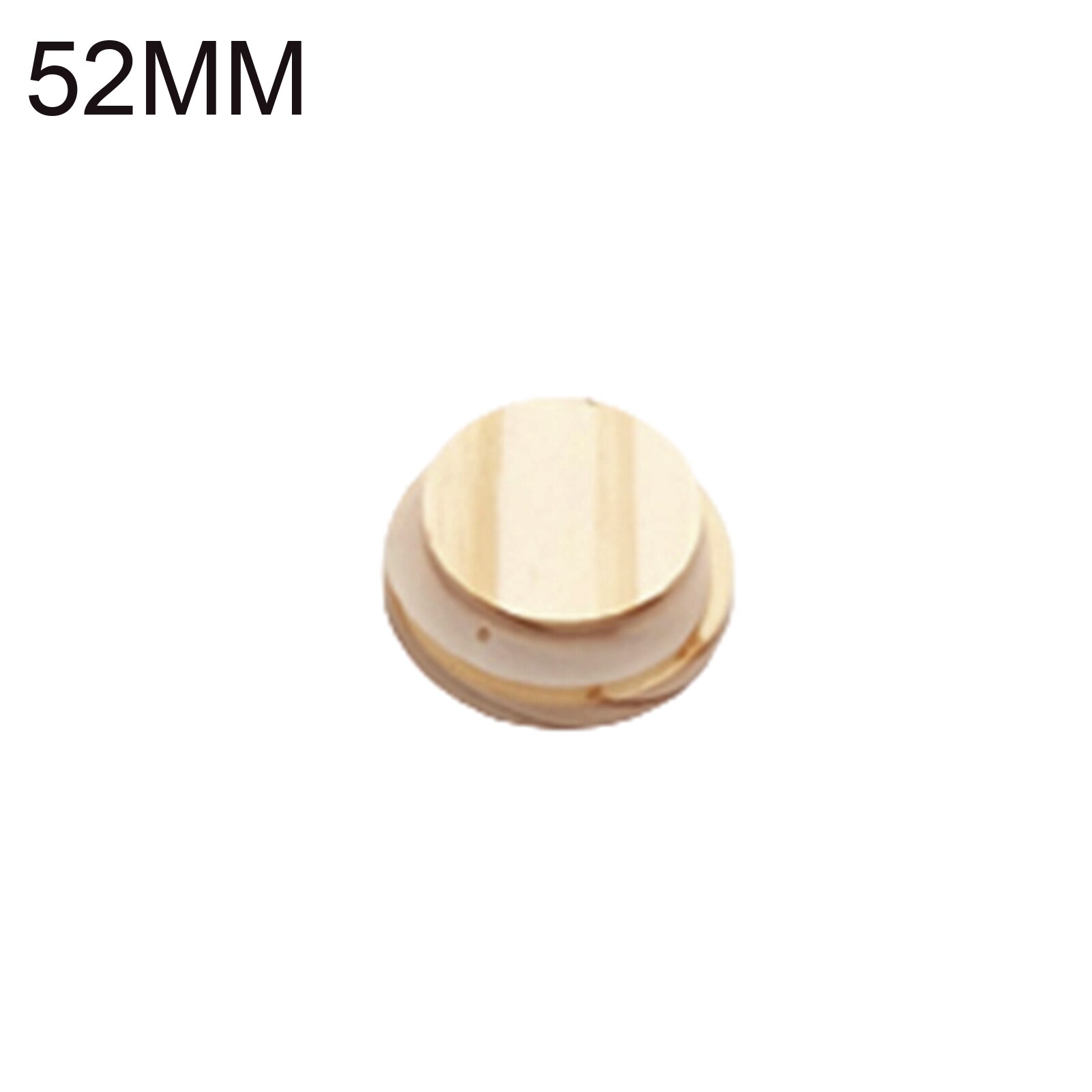 Reusable Mason Jar Canning Caps Non Leakage Pine Wooden Cover Lids with Silicone Seal Ring for Candle Cup Glass Accessories: 52mm