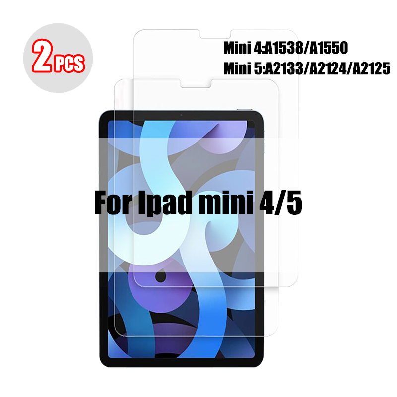 2Pc Gehard Glas Screen Protector Voor Ipad Pro 11 10.2 10.5 10.9 Air 4 3 2 Tablet Screenprotector Voor I Pad Mini 6 5: For Mini 4 5