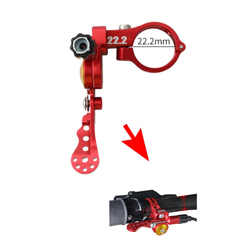 MUQZI MTB tija de sillín cuentagotas remoto palanca ajustable cambio 22,2 MM para MTB bicicleta de carretera negro