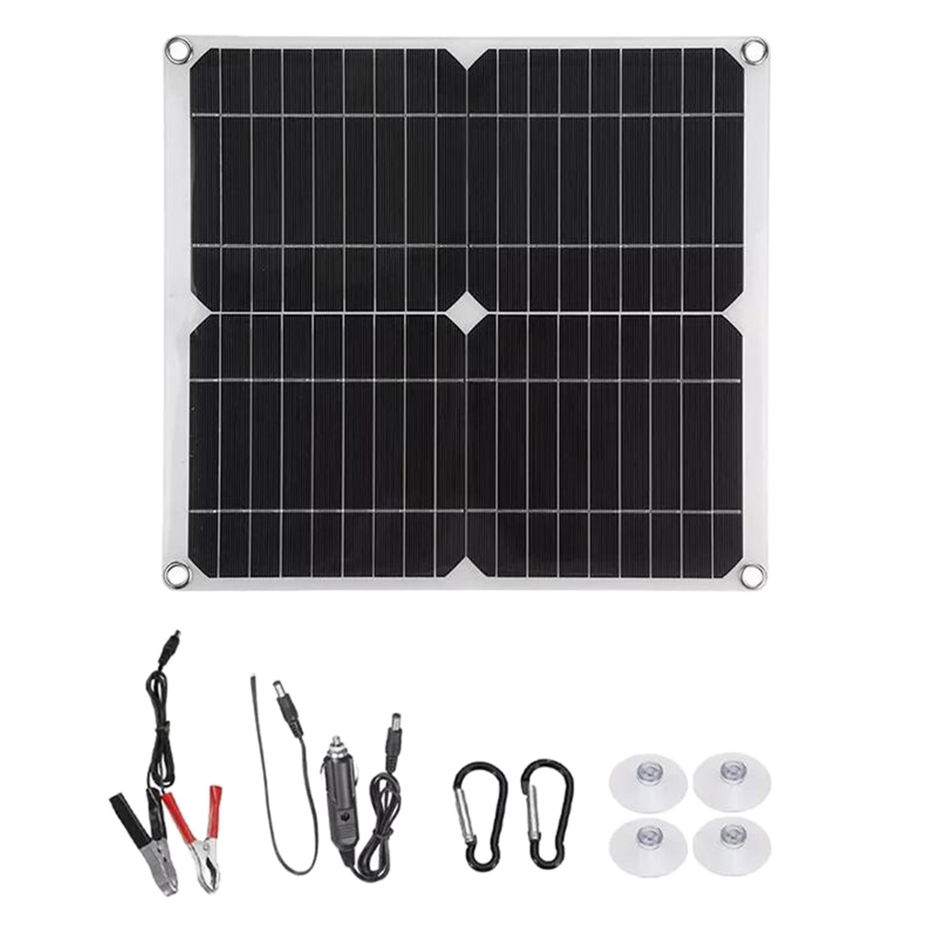100W Solar- Tafel Bausatz Komplette Tafel Solarzelle Batterie Ladegerät Energie System Generator Smartphone HäNutzer Auto Stiefel Camping: 1einstellen