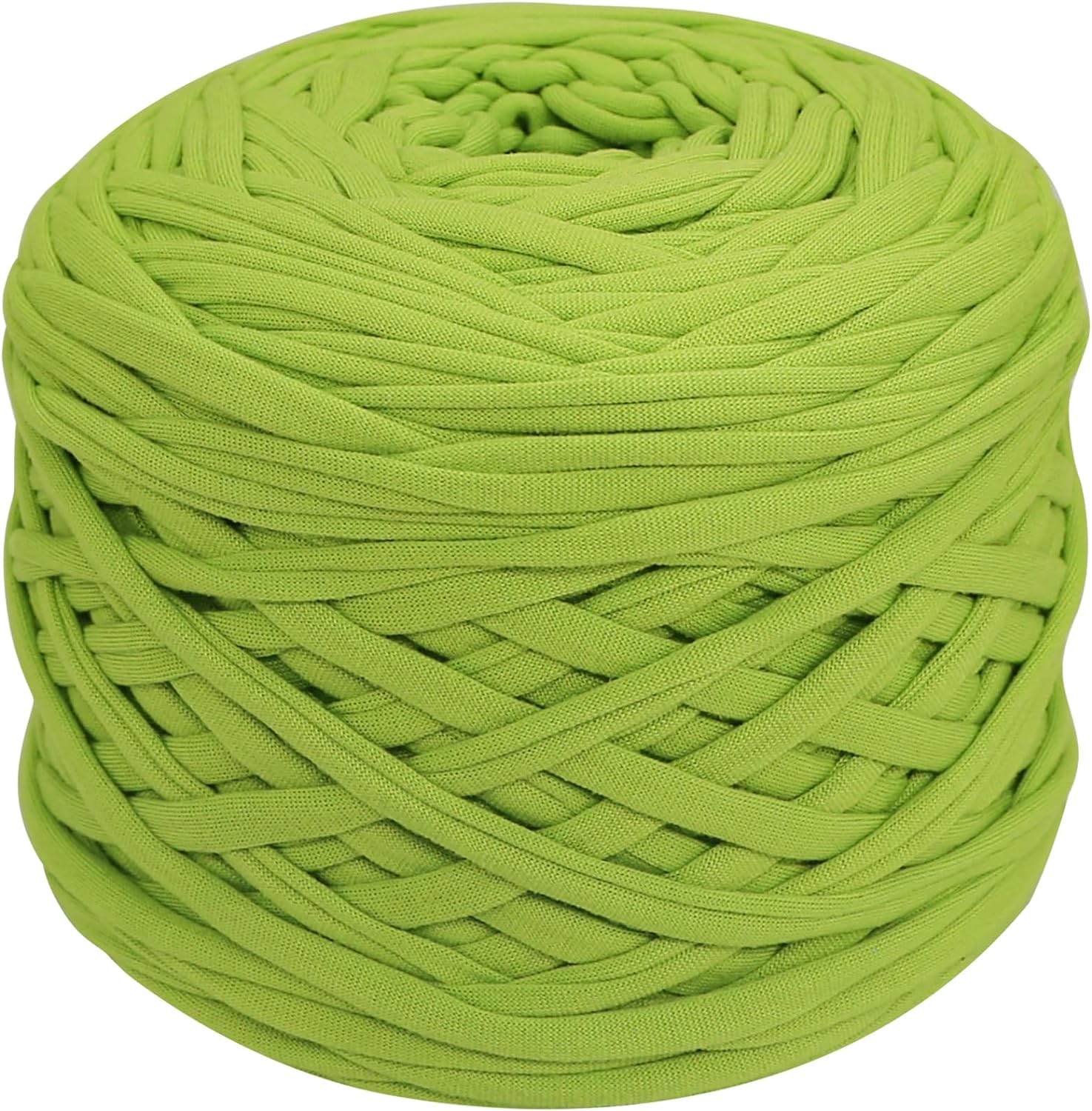 400 g/unidad de hilo de tejer grueso, tela elástica de hilo para camiseta, bolsa DIY, manta, cojín, proyectos de ganchillo: Blanco