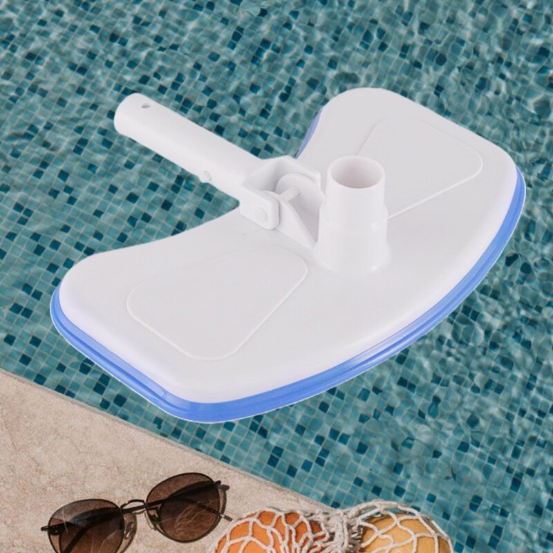 Ventouse de nettoyage de piscine bleu blanc 30.5x15cm, pour le nettoyage de piscines enterrées et hors sol