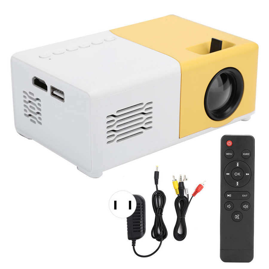 Led-videoprojektori kannettava mini 1080p hdmi usb av kaukosäädin kotilapsille  (100-240v)