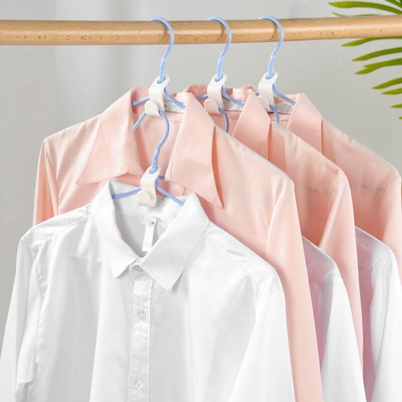 Multi-Function Wardrobe Hanger Hook Coat Hook Plastic Closet Stack Hanger Rack Bedroom Storage Wardrobe Organizer