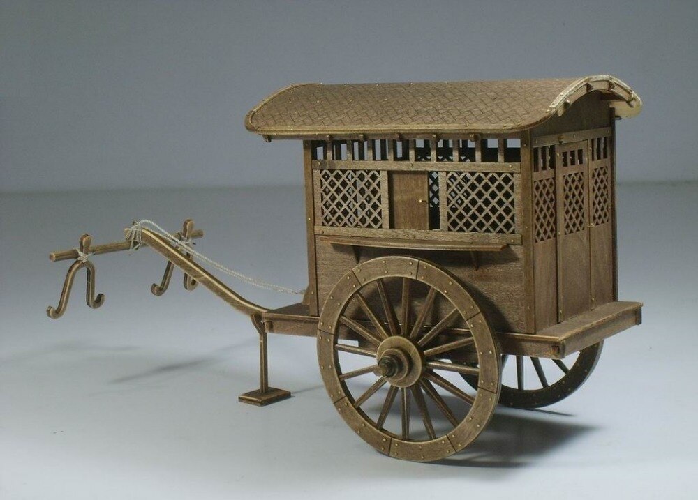 Chinese ancient carriage wooden model series/ Qin & Han dynasties carriage wooden model