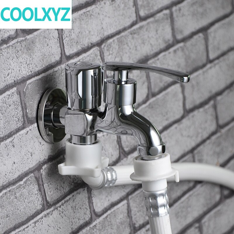 Waterkraan wasmachine met dubbel gebruik kraan dweil zwembad één in en twee uit multifunctionele enkele koudwatersproeier