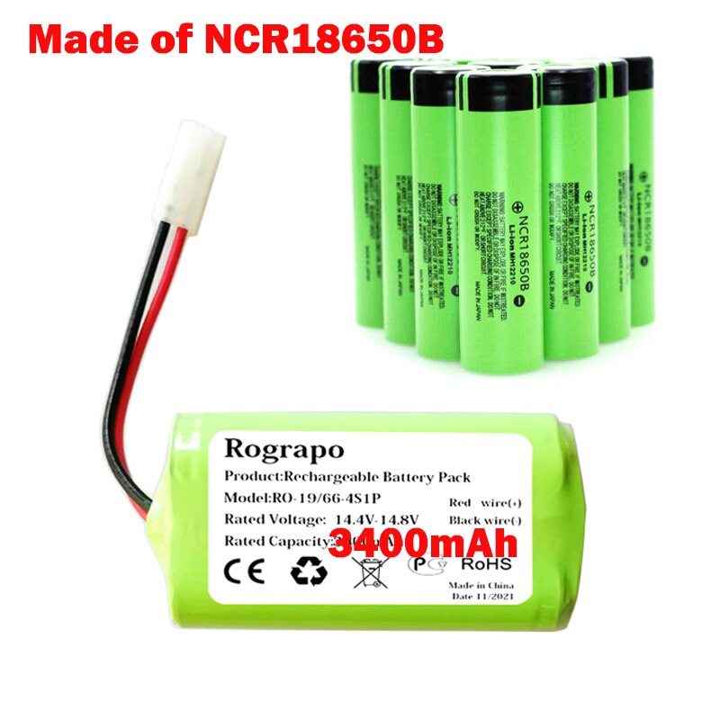3400- mah-rs 60 -rt900866 li-- ionen-akkupack für 20 ,  tefal explorer 40 ,  saugroboter