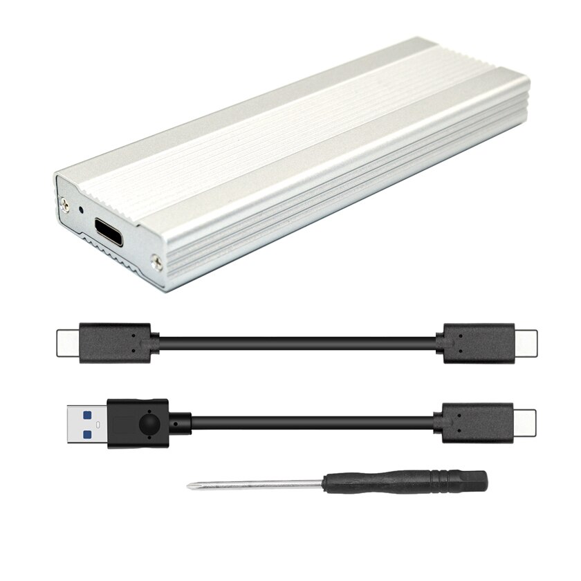 M2 SSD Case NVME USB SSD Enclosure SSD Box M.2 Case Adapter USB 3.1 Gen 2 External M 2 Box for NVME M Key 2242/2260/2280 M2 Case: green