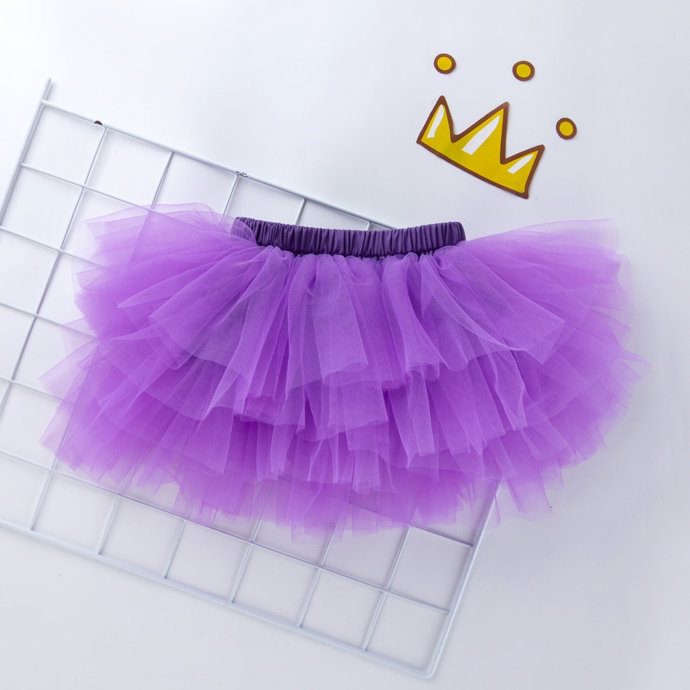 Pettiskirt – jupe Tutu solide pour bébé fille, jupe pour enfant en bas âge, avec nœud doré, d&#39;anniversaire, , de 0 à 2 ans, 2022