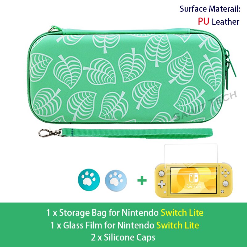 Nintend Switch Case Animal Crossing Nitendo Console Storage PU/Nylon Bag for Nintendo Switch/Lite AnimalCrossing Accessories: J Kit